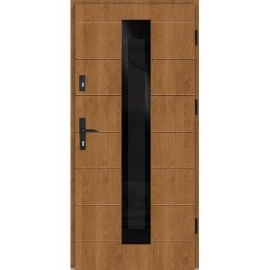 Ocelové venkovní dveře WIKĘD GLASS LOFT GL03B